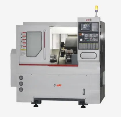 C-40S Factory Supply Slant Bed Double Spindle Turret CNC Lathe