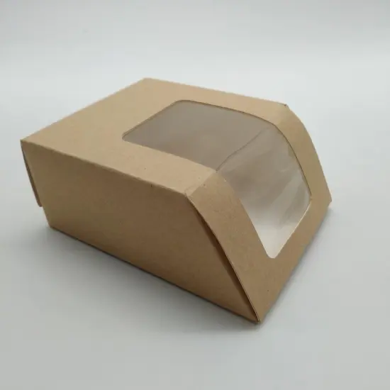Clear Window kraft soap gift boxes in bulk