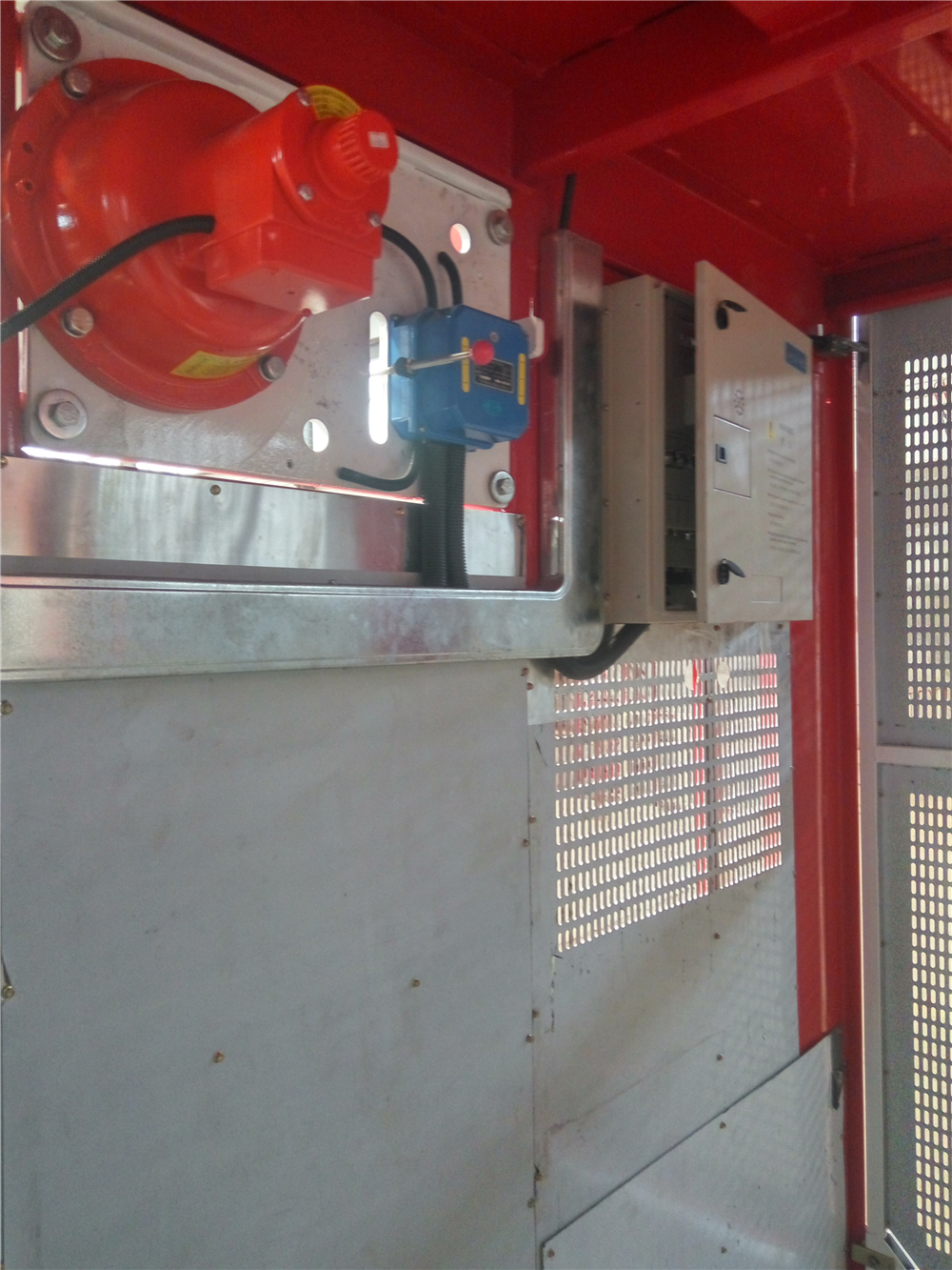 Elevador de montacargas de construcción SC200 / 200 de una sola jaula doble 2t