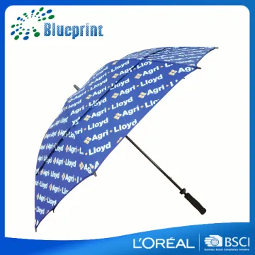 Double canopy promotional big size custom print umbrella golf