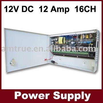 12V 16CH power supply with metal box