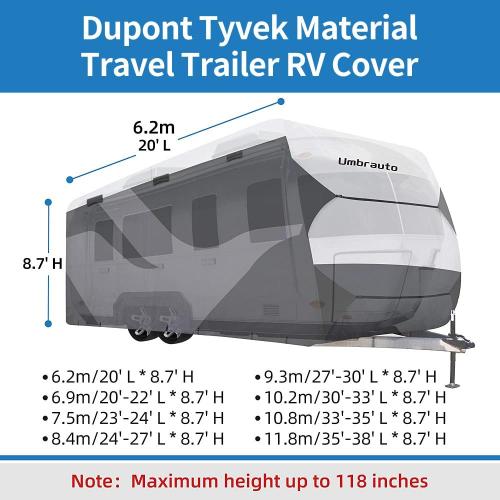 Travel Trailer RV Cover Multi-Layers RV Trailer Cover