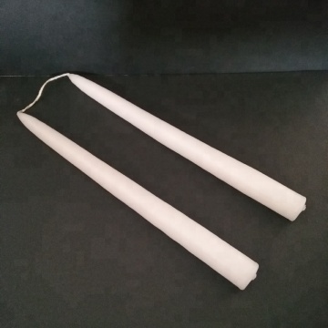 Smokeless Hand Dipped Wick Linked Ivory Taper Candles