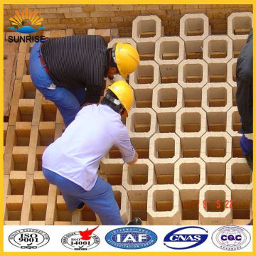 Chimney checker magnesia bricks for upper layer of regenerator checker