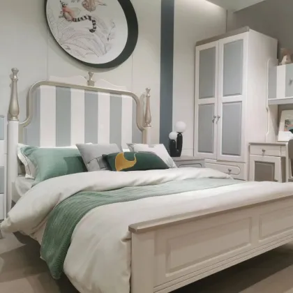 Factory Direct Princess Kids Bed: Modern Luxury Solid Wood Bed for Children