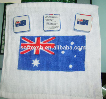 compressed printed gift towel