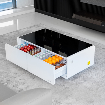 Tavolino intelligente con frigorifero, ricarica wireless e lettore musicale - Primst 135liters