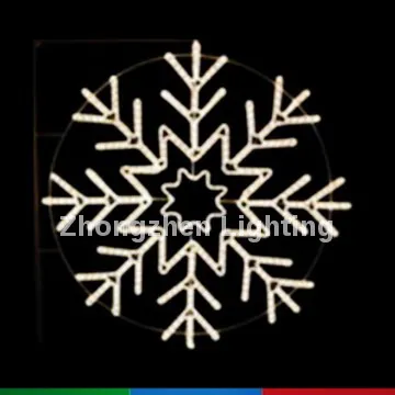 led christmas snowflake rope light motif