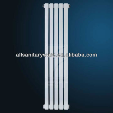 Steel white towel radiator how water