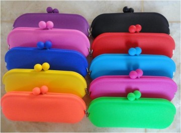 Fashion Silicone Glasses Case and box, Silicone Coin Purse, Key Pouch