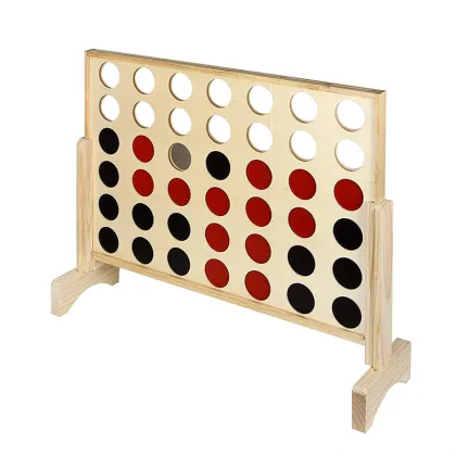 Plastic Chess Set Toy Manufacturer for Educational Four-in-a-Row Game