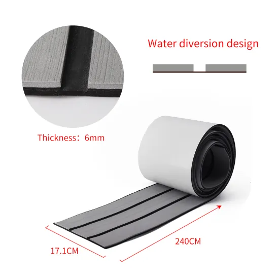 6mm Thickness Without Grooves PE/EVA Foam Faux Teak