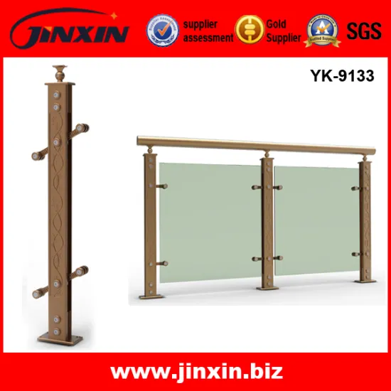 stainless steel curved glass balustrade