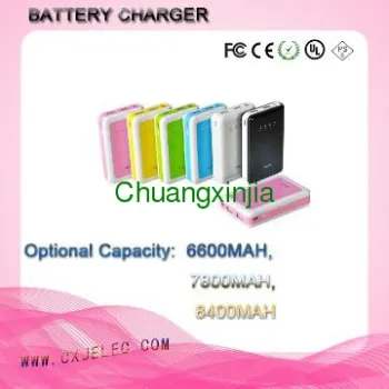 7800mAh long lasting and high capacity portable battery charger