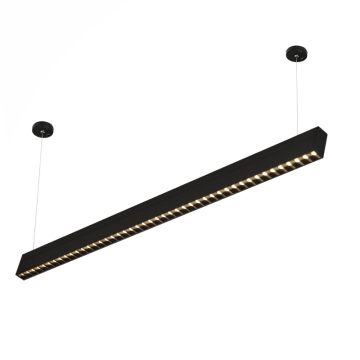 HUAYI Modern Matte Black Aluminum LED Pendant Light
