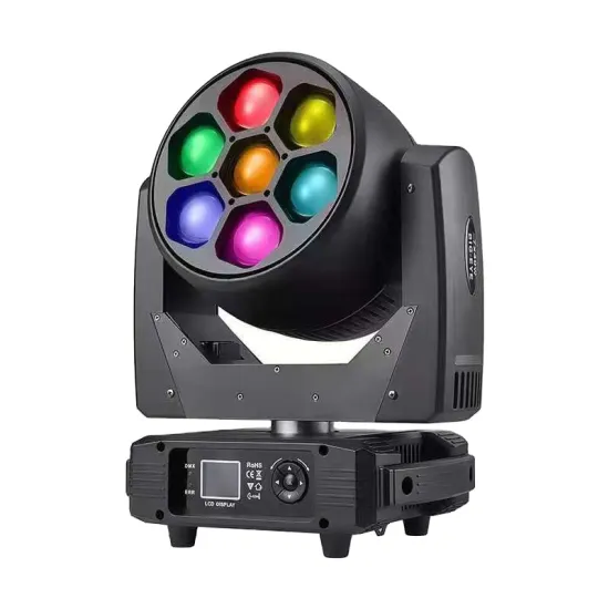 Bee Eye 7*40W RGBW Zoom Wash LED Moving Head Light for KTV, Nightclub, and Stage