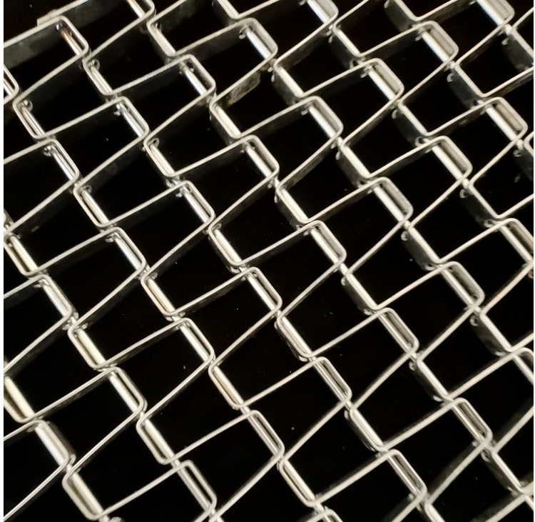 Stainless steel flat wire belt