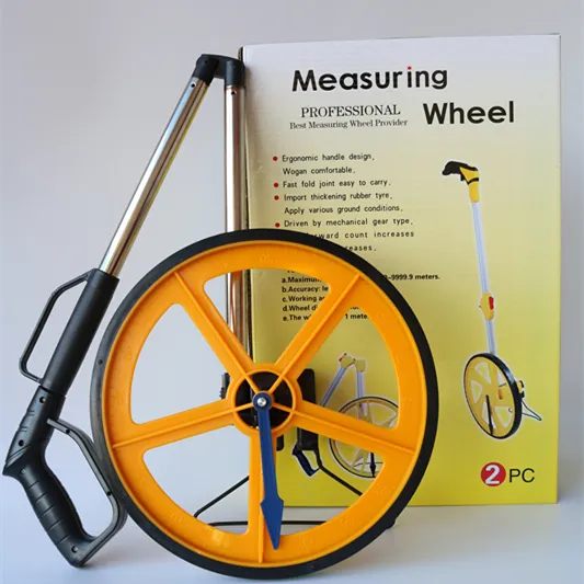 Yellow Long Distance Meter Digital Measuring Wheel For Measuring