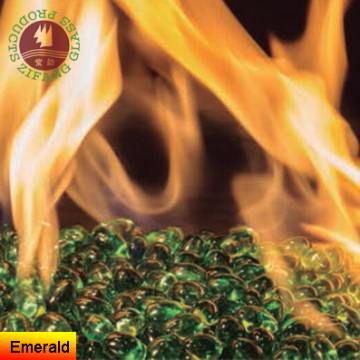 fire glass rocks Olive ball furnace