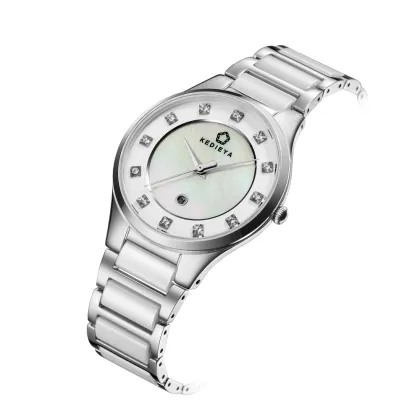 Stainless steel ceramic women watches