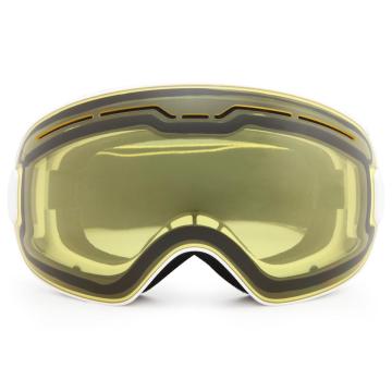 Anti-Fog-Doppelschicht UV400 Skibrillen mit rotierenden Clips für Erwachsene