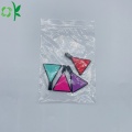 Etiqueta de silicona de mascota triangular