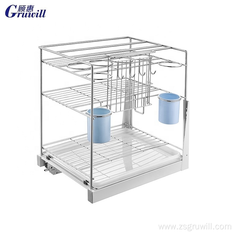 pull out wire drawer baskets