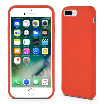 Red Liquid Silicone Rubber Protective Shell for iPhone8
