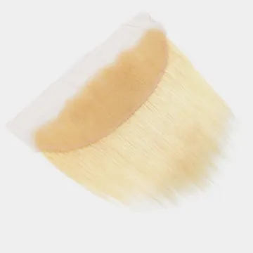 180% Density Cuticle Aligned 30 Inch Honey Blonde Colored HD Lace Frontal Virgin Human Hair Bone Straight 613 Swiss Lace Frontal