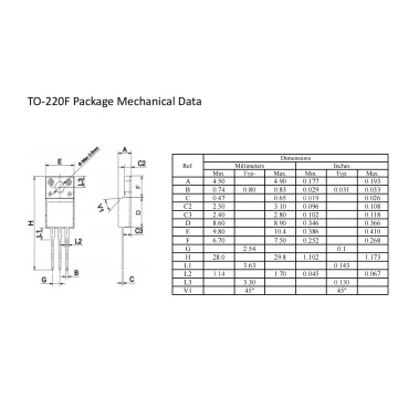 Very high current surge capability S4050 40A SCR TO-220F