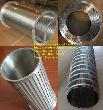 Rotary involving liquid / solid seperation wedge wire screen cylinder