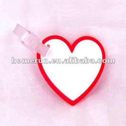 Promotional PVC luggage tag flag design/rubber handbag tag