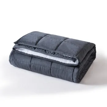 Winter AB face lamb crystal velvet gravity blanket