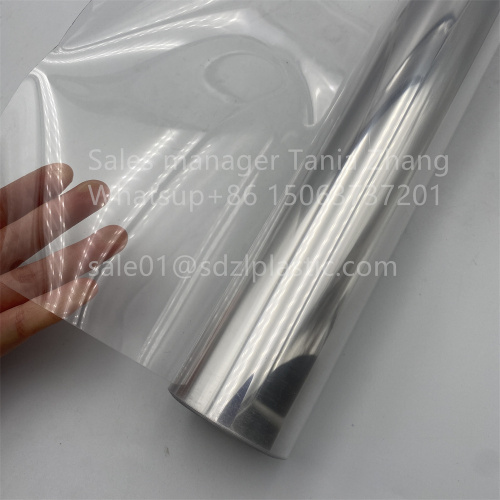 Transparent low-temperature resistant blister APET film