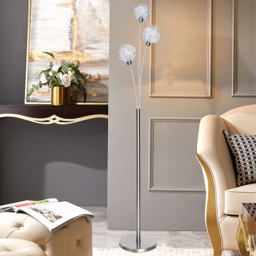 Simple Design 3 Lights Tree Floor Lamp for Living Room Decor