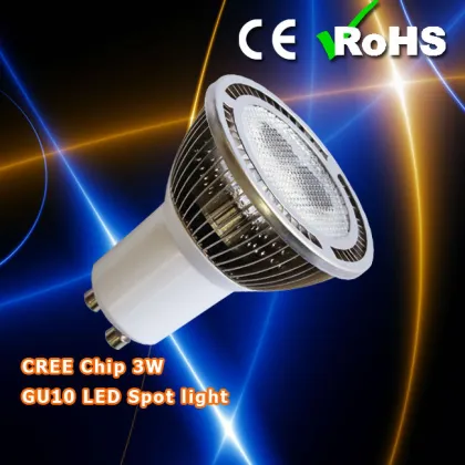 Dimmable 3w GU10 LED Spotlight,Cree