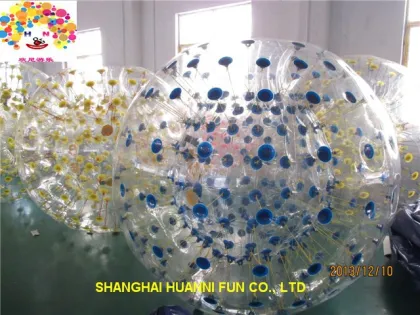 Durable PVC or TPU aqua zorbing/inflatable aqua zorbing ball