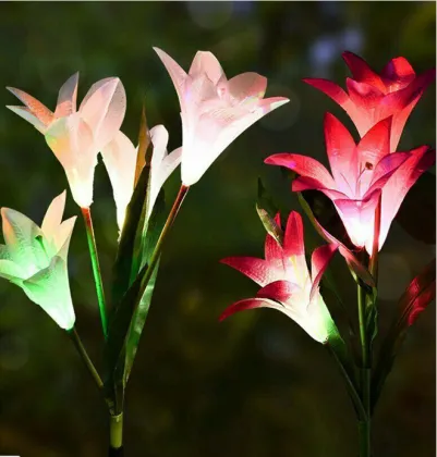 Simulation Lily Lawn Lights