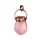 High Quality Fashion Retro 30MM Natural Crystal Gemstone Pendant for Women Men Red Copper Bag Style Pendant Jewelry