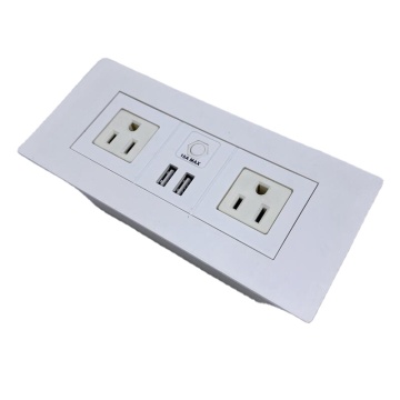 US American/Canada Black 10 Ft Fireproof Power Outlet with USB Port and Overload Protection