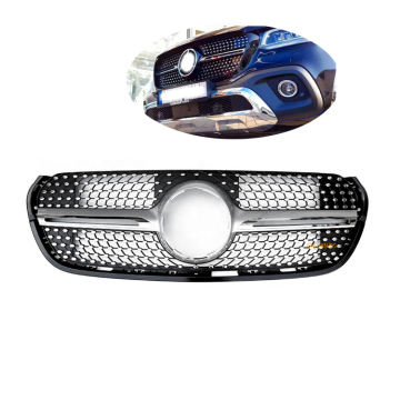 Mercedes Diamond Grille لـ Mercedes-Benz X-Class Pickup-2016 Front Pumper Grille W470