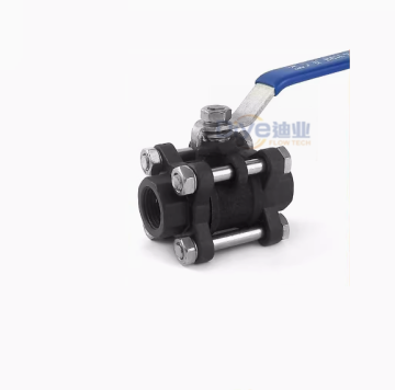 Carbon Steel Full Port Threaded 3Piece Ball Valve