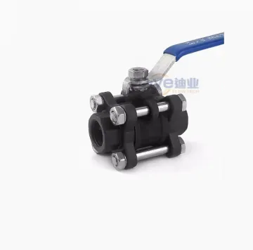 Carbon Steel Full Port Threaded 3Piece Ball Valve