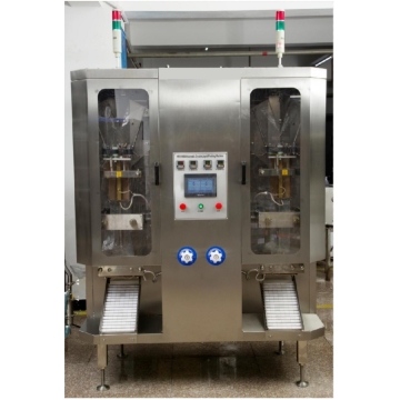 Automatic Dual Head Liquid Packing Machine for Milk, Water, Juice, Honey in Stick Pouches with Pneumatic Pump