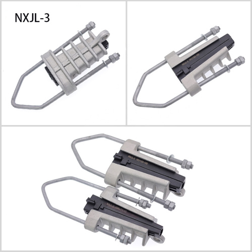 Subvisoras de cepa de cuña NXJG y NXJL para cable de aislamiento Subenalización de tensión de aluminio CLAMP AL CLAMP de anclaje