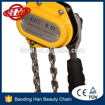 High quality 0.5 ton 500kg mini chain lever hoist for sale