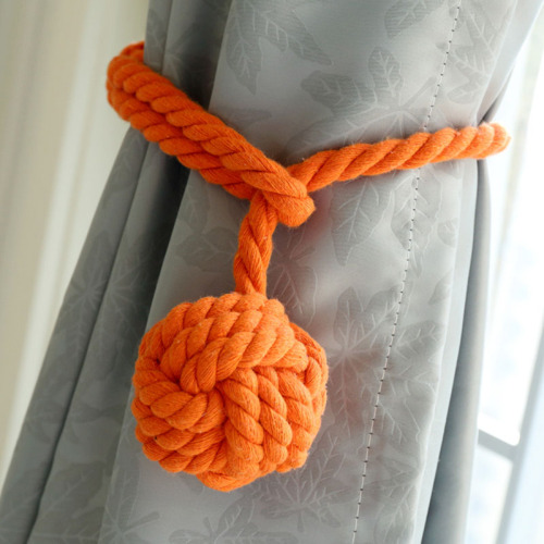 2 piece Window Tied Balls Hand-Knitted Cotton Cords Tie Ball Decoration Creative Curtain Accessories Hang Ball CP062C