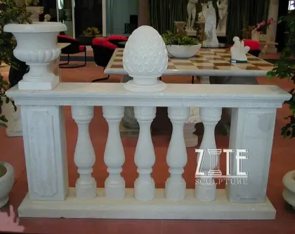 Western Style stone handrail stairs