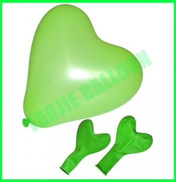 12 inches standard color Heart Balloon-Green