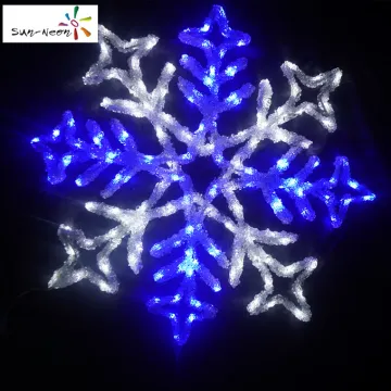 Best selling products lighted hanging snowflakes for window